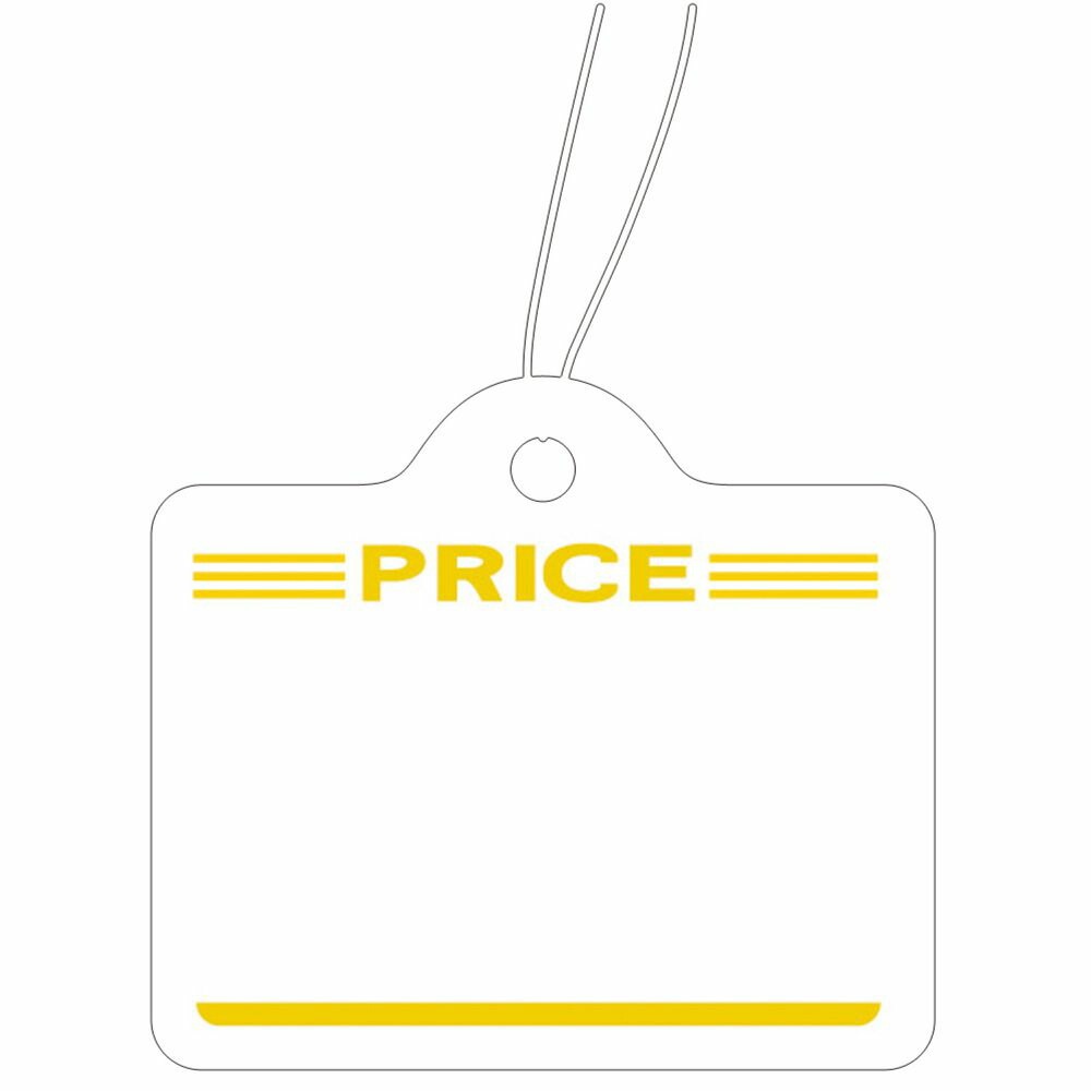 （まとめ買い）ササガワ 糸付き提札（値札） カバン型 金箔 PRICE 縦27mmx横31mm 500枚入 18-1922 [x3]