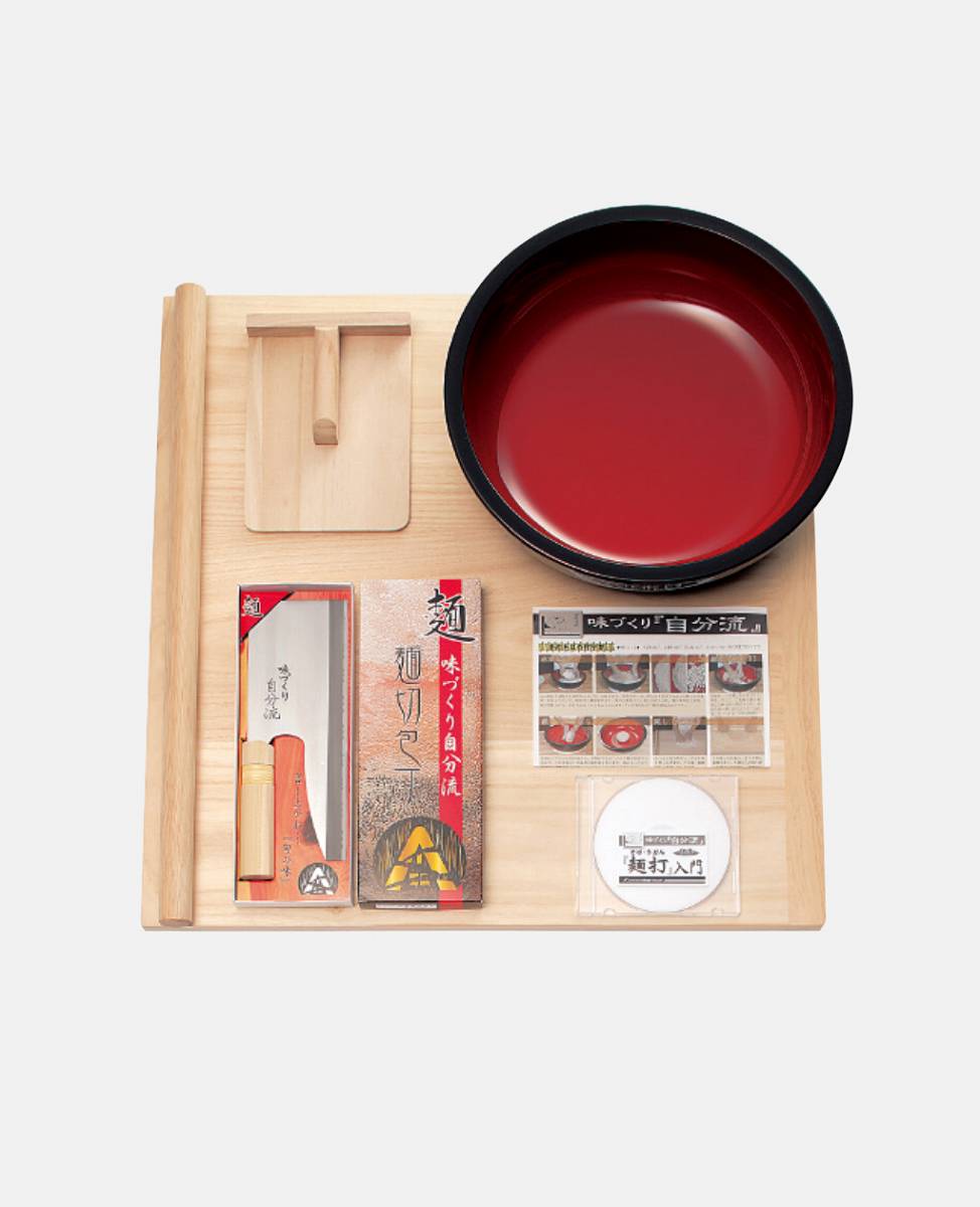 家庭用麺打ちセットＡ（そばうどんDVD付） 初心者用の麺打ちセットで！ A-1230 麺道具 豊稔