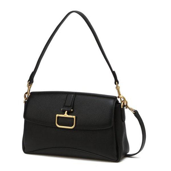 DCBA5E821BK[25SS][BIRKBECK CHARLOTTE] バークベック シャーロット ブラック レザー ショルダーバッグ