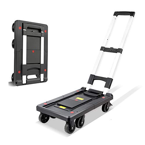 色：ブラック Paulele（パウレレ）折りたたみ 台車 軽量 静音 キャリーカート 4つの自在輪２ 6,297円