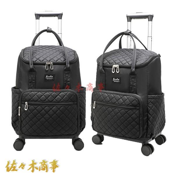 今日のイベント 新商品20%オフ キャスターバッグ オックスフォード リュックサック 3WAY キャスター付き キャリーケース 大容量 耐水 ドローバー付き おしゃれ 無地3枚購入で200円OFF