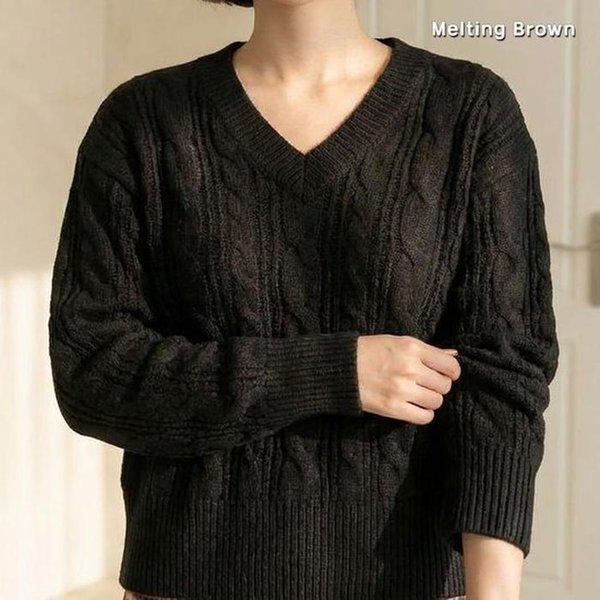 女性ルーズニット ケーブルニット DN26