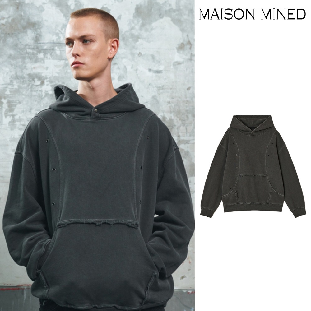 【MAISON MINED】 RUIN EYELET HOODIE 12,068円
