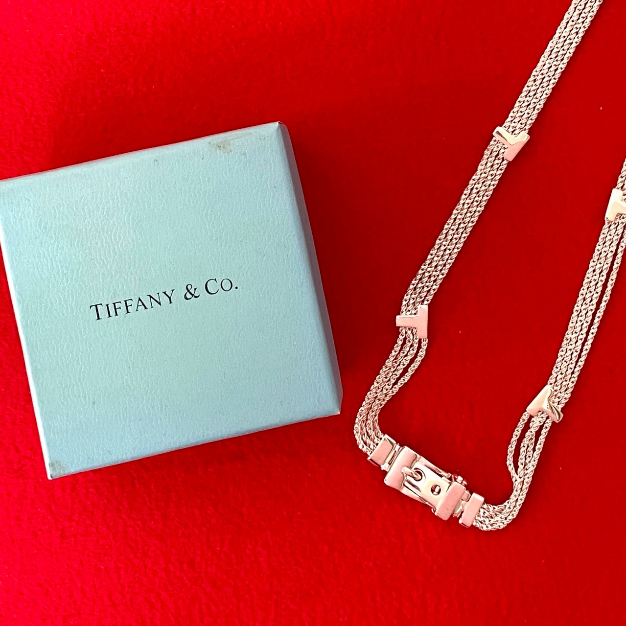 ヴィンテージ Tロープ ベルトネックレス ネックレス シルバー925 シルバー 45247