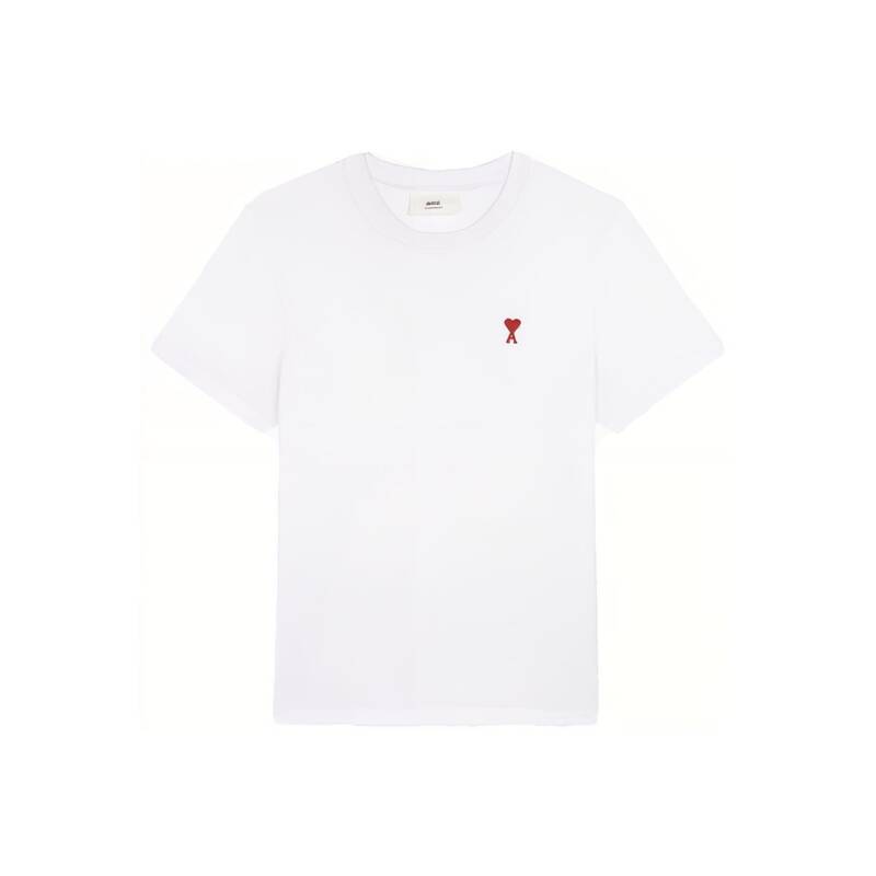 [ロロモダ] アミ スモールハートロゴ レディース半袖Tシャツ / UTS001724-100