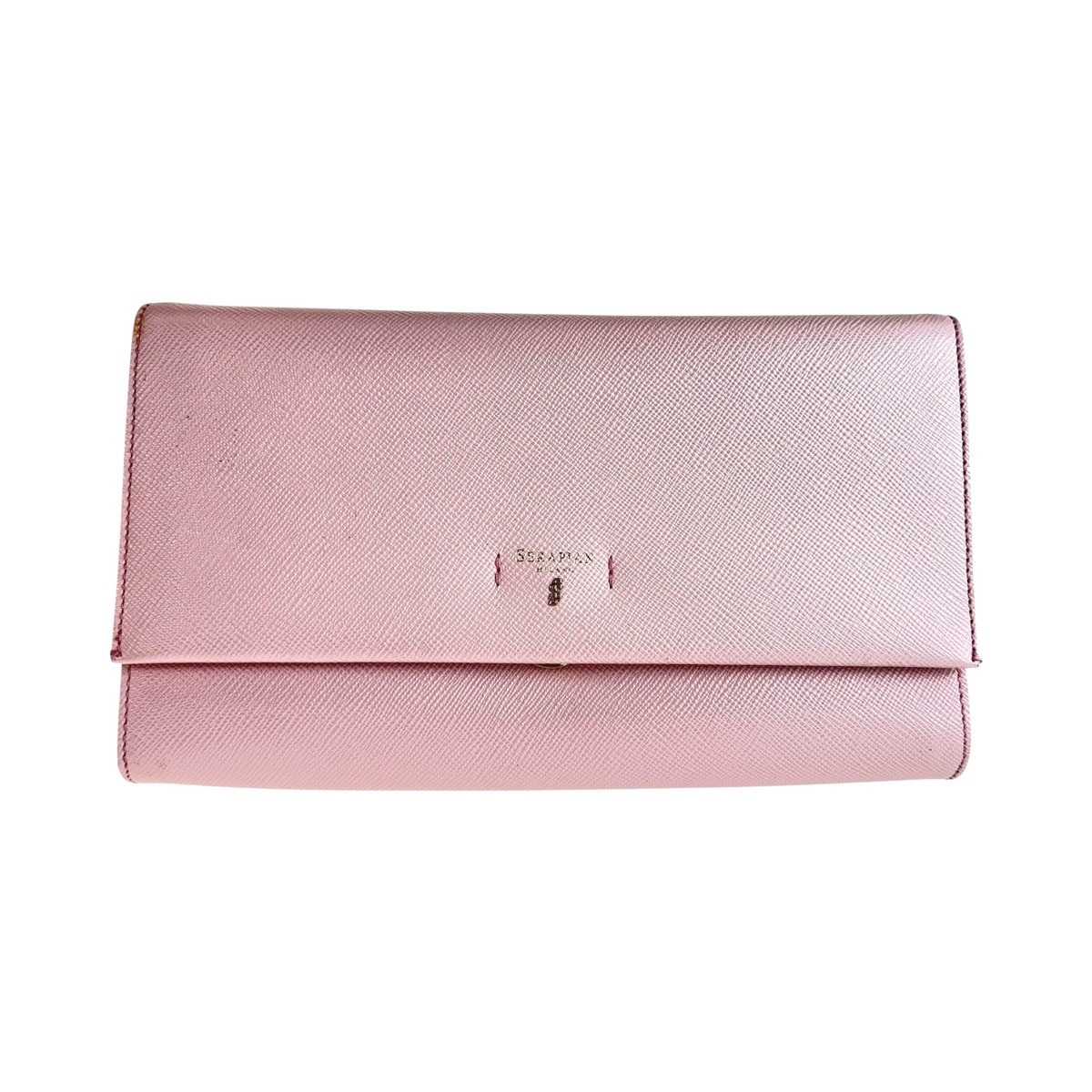 ピンク ゴールド金具 レザー クラッチバッグ ポーチ パーティーバッグ レディース 408944