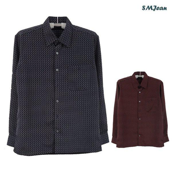 SMJ1323 ジャンピエル 長袖カラーシャツ 南方 長袖 中年 男性 南方 長袖シャツ 春 秋