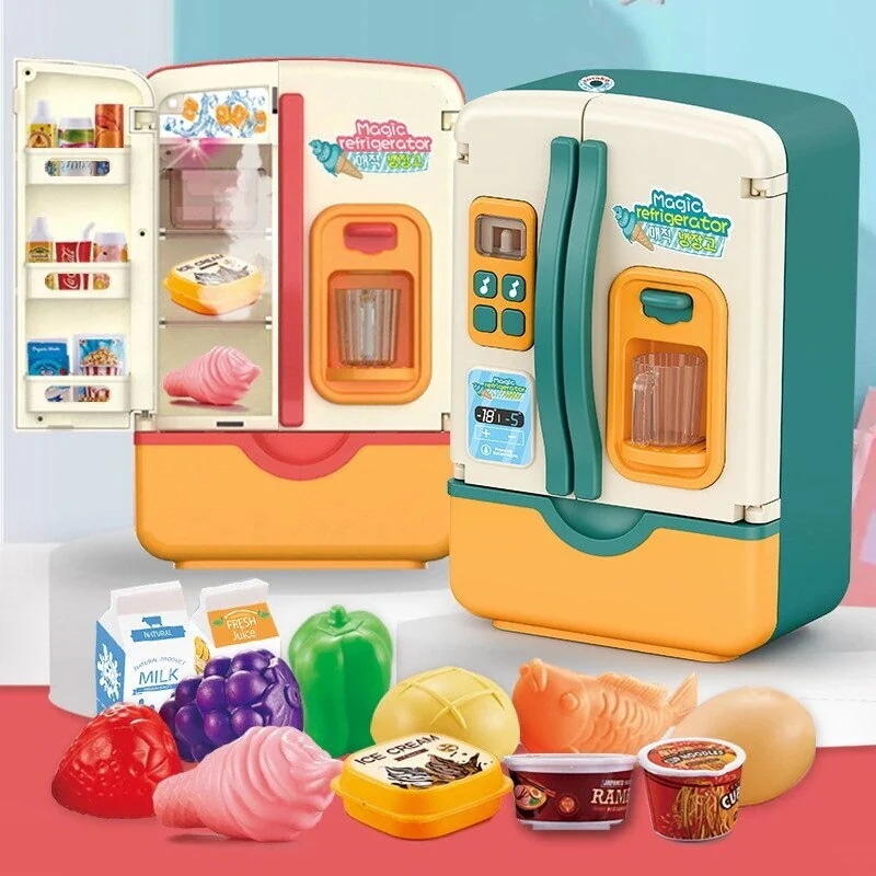 メガ割 冷蔵庫 リアル噴霧コンロ ままごと キッチン ままごとセット プラスチック ままごとキッチンセット なべ フライパン プレゼント 子供 お誕生日