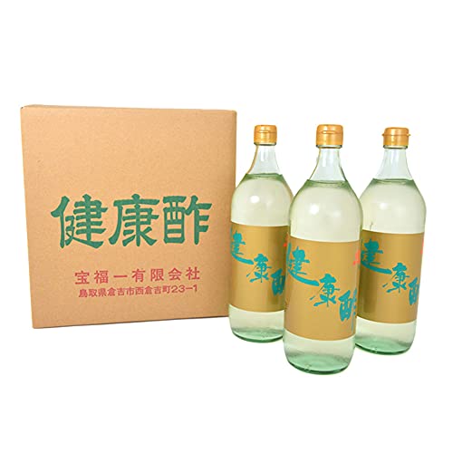健康酢 900ml 3本 鳥取 調味料 酢 ドリンクビネガー リンゴ酢 飲むお酢 調理酢 らっきょう酢