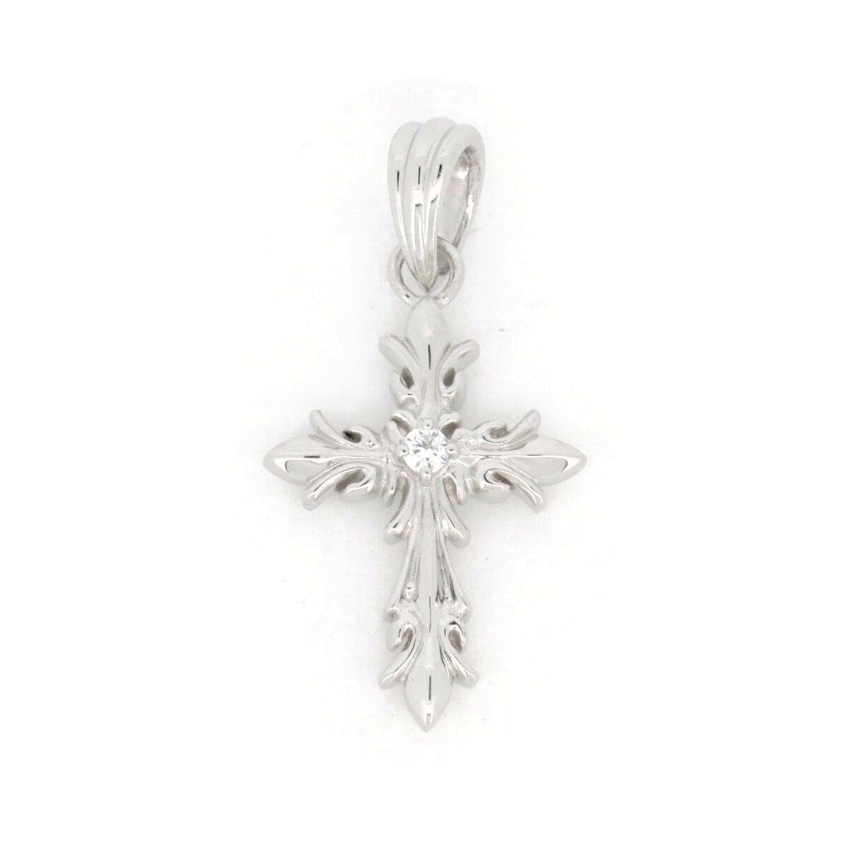 ゆきざき レガリア ダイヤモンド クロス ペンダント 0.03ct Pt900(プラチナ) 質屋出品