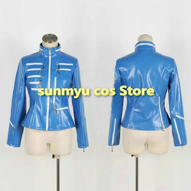 ジョー・ギブケン ブルー合皮ジャケット コスプレ衣装 サイズオーダー可能