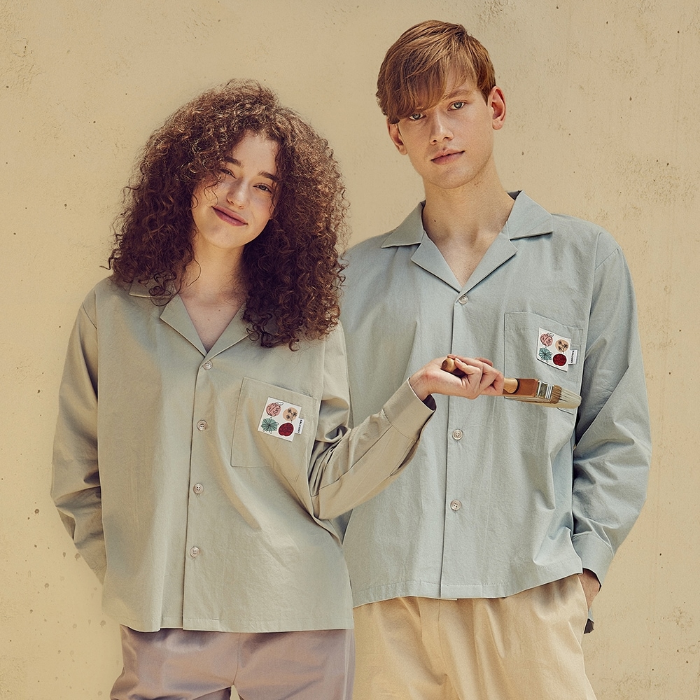 BALCONY [3959-BBFHP] ペインティングシャツ（男女共用） 4colors