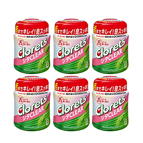 モンデリーズ クロレッツ シタクリア フレッシュグリーンミント ボトルR 121g6個