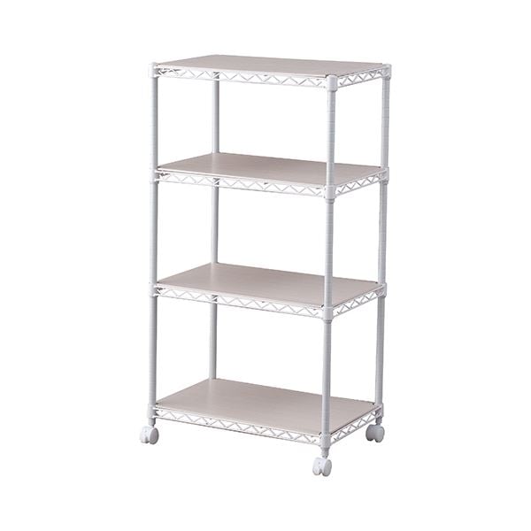 カラーメタルラック CMM-55104B ホワイト 組立品