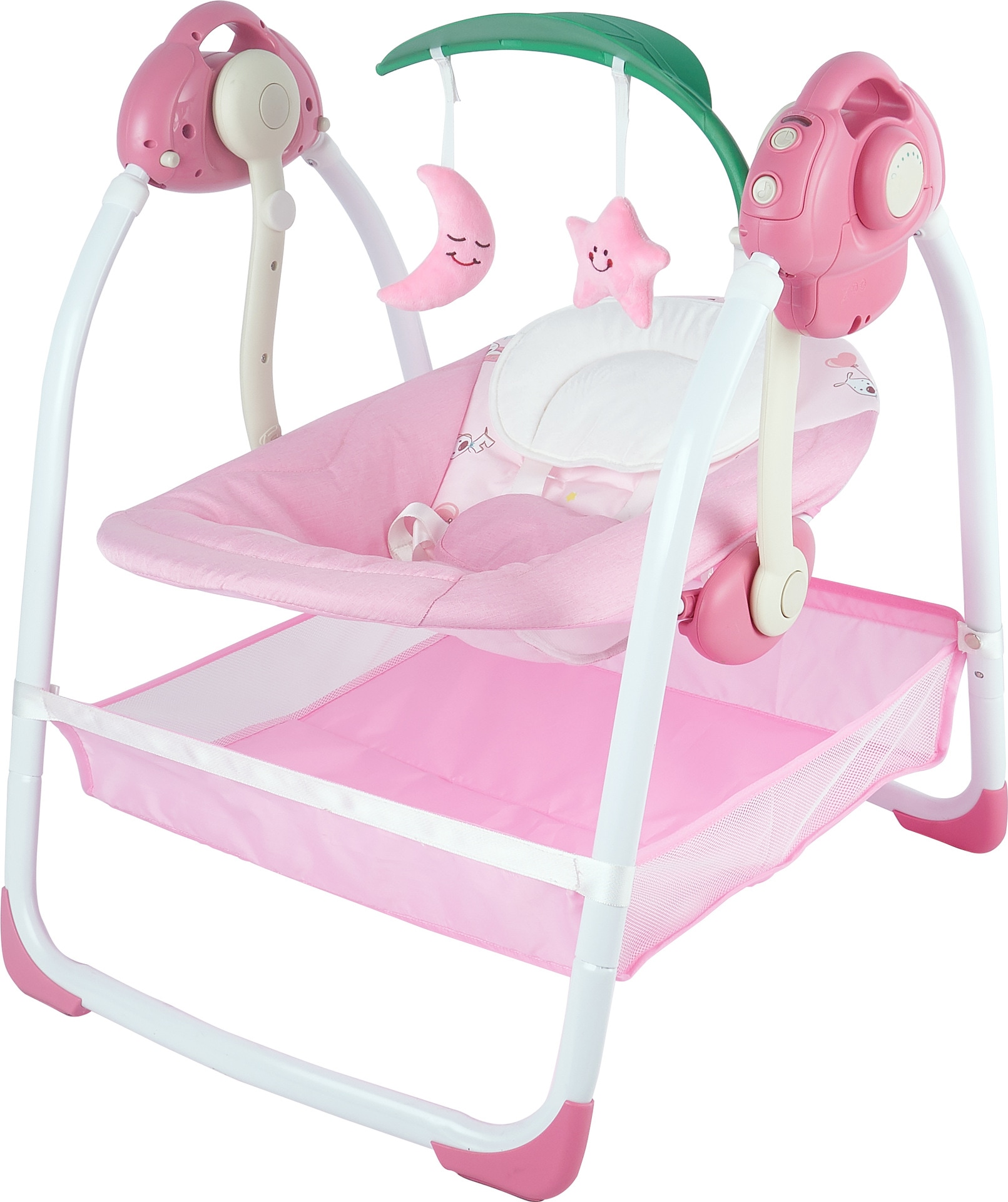 ベビー電動ロッキングチェア音楽とタイミングでロッキングできるベビーロッキングチェアは新生児から使用できます