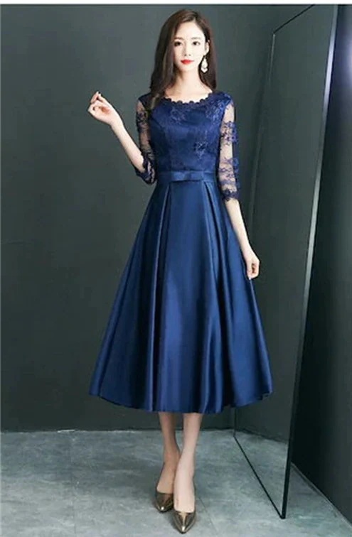 【迅速な出荷】ドレス 結婚式 ワンピース フォーマルワンピース パーティードレス ロングドレス レース お呼ばれ 服装 大きいサイズ Aライン ミモレ丈 演奏会 成人式