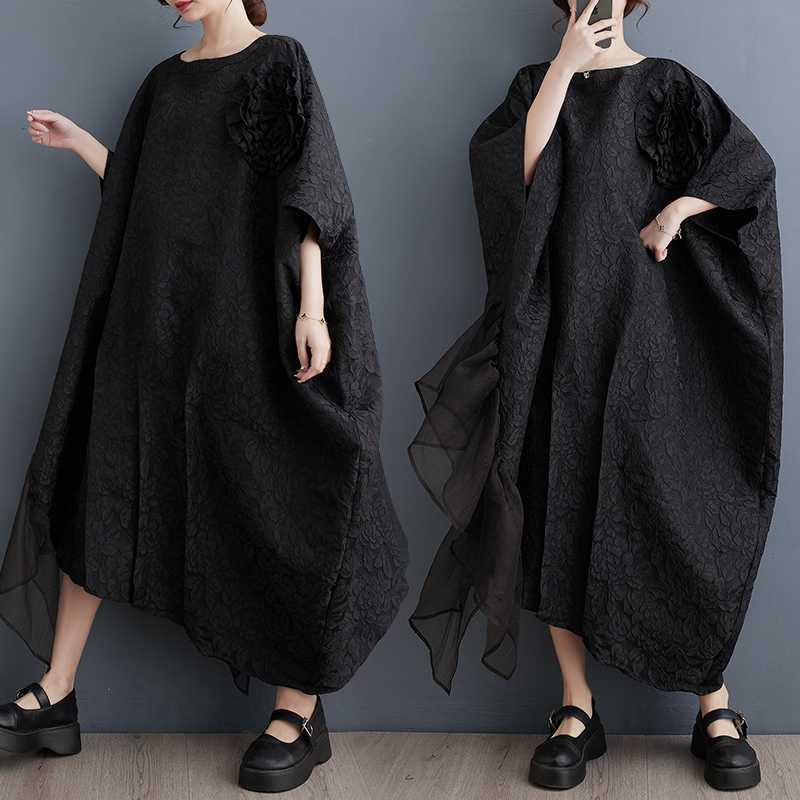 2024秋新品 シャツワンピース ドッキング 大きいサイズ ロングドレス 体型カバー レディース メガ割 ワンピース 14