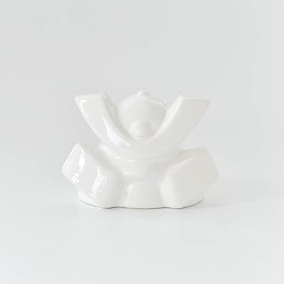 白磁　兜大　3個セット　ポーセラーツ ポーセラーツ兜 台座セット 完全オーダーメイド - porce.chiii