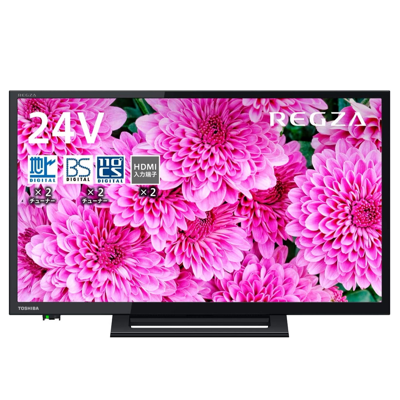 東芝 24V型地上BS110度CSデジタル ハイビジョンLED液晶テレビ 別売USB HDD録画対応 24S24
