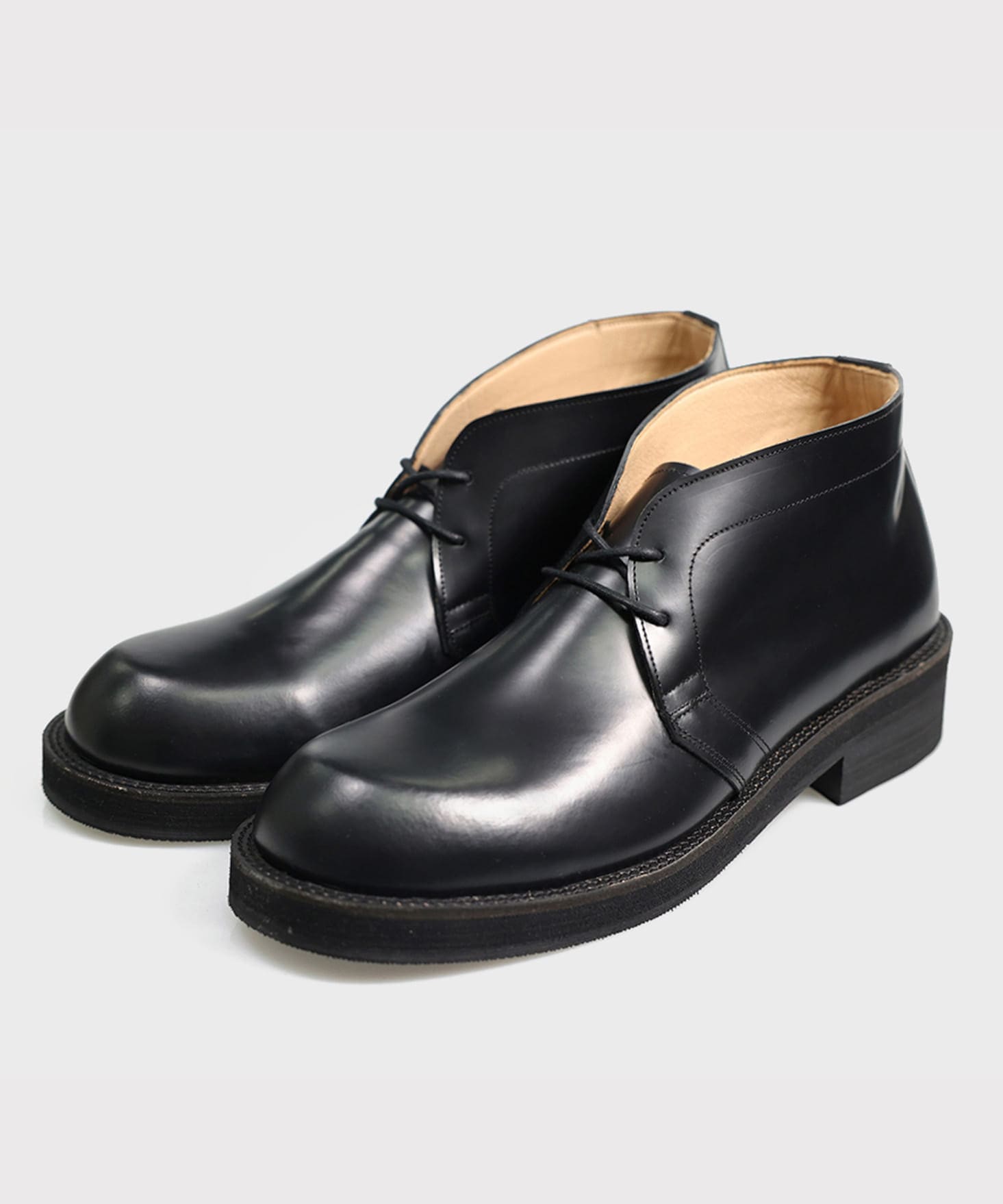 Cowhide Desert Boots Black