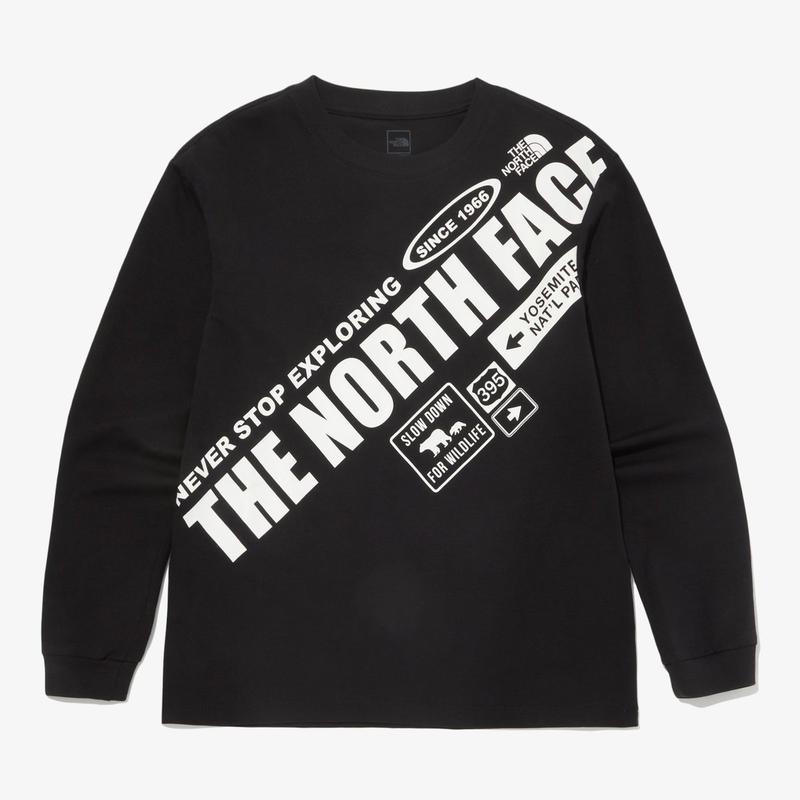 NT7TQ52T キッズ エクスプローラー レタリング 長袖 ラウンド Tシャツ KS EXPLORER LETTERING L/S R/TEE