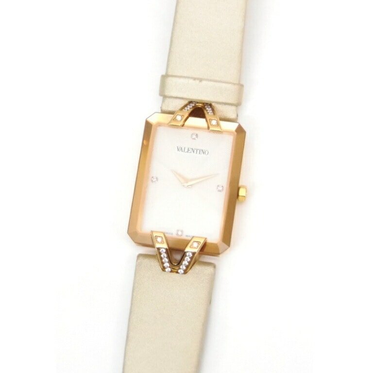 VALENTINO 腕時計 クオーツ 白系文字盤 中古(55081)