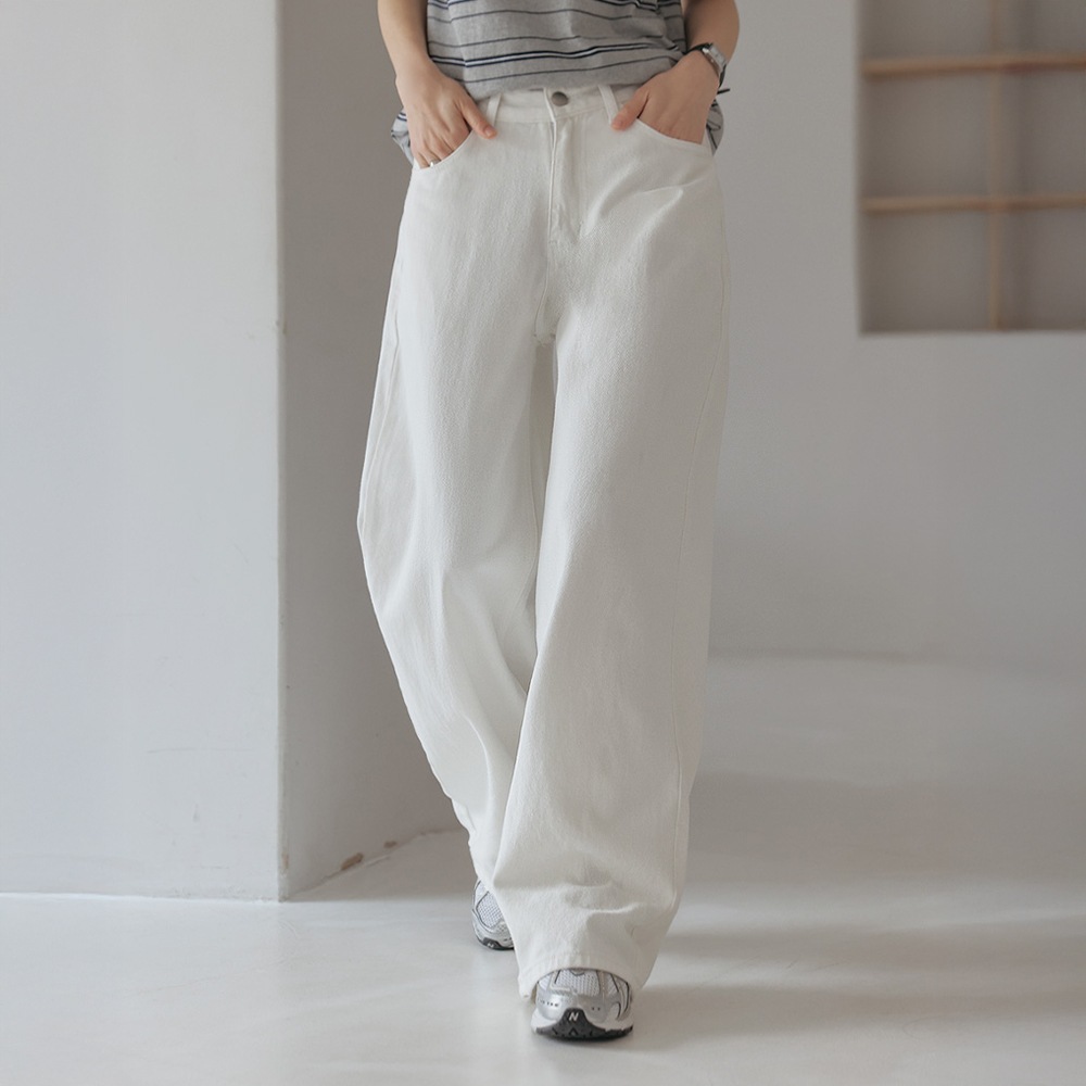 ビリアンバックボタンワイドパンツ - 2タイプ 5,929円