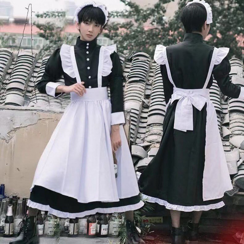 メイド服コスプレ服女性ギャング日本人ロリータかわいい男性使用人二次元ロリメイドアニメ王 母の日-0009670