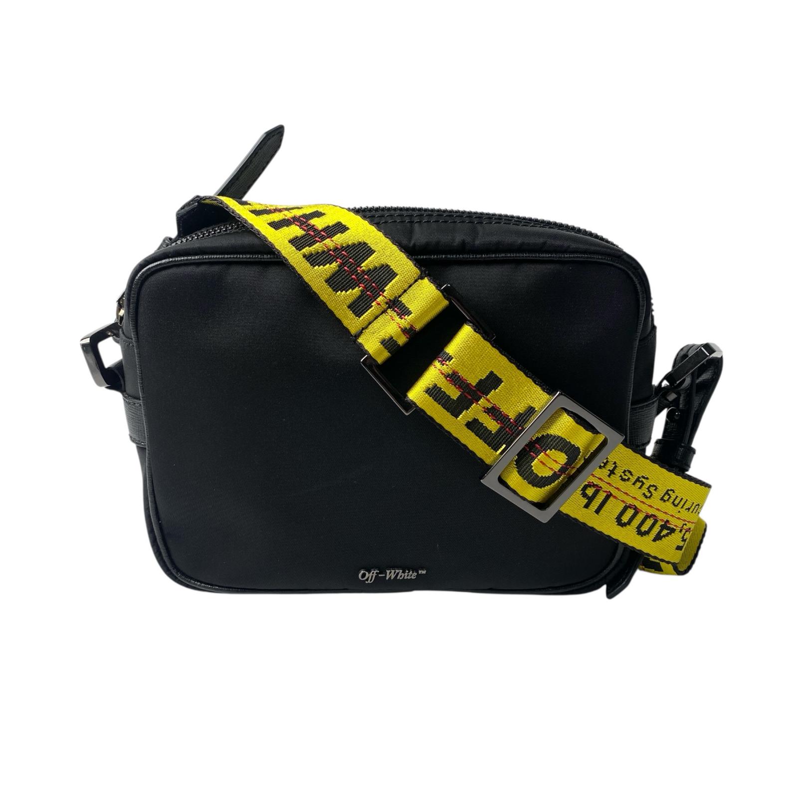 美品 オフホワイト off-white メンズ ショルダーバッグ カメラバッグ 斜めがけ クロスボディ