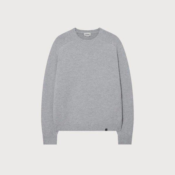 長袖Tシャツ JQS CO2503KT03-LG ヘアリーラグランニット ライトグレー