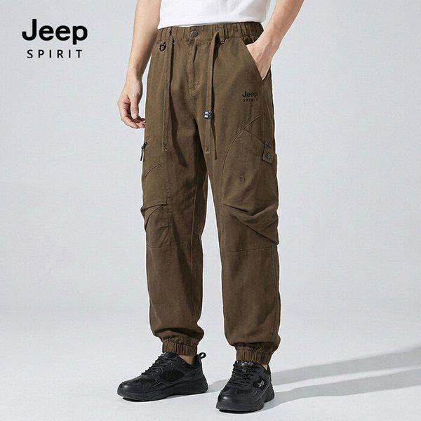 JEEP SPIRIT カーゴジッパー ジョガーパンツ ブラウン (JSFAPT531)