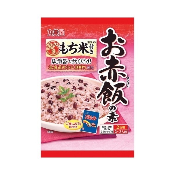 丸美屋 もち米付き お赤飯の素 袋入 392g× 8 メーカー直送