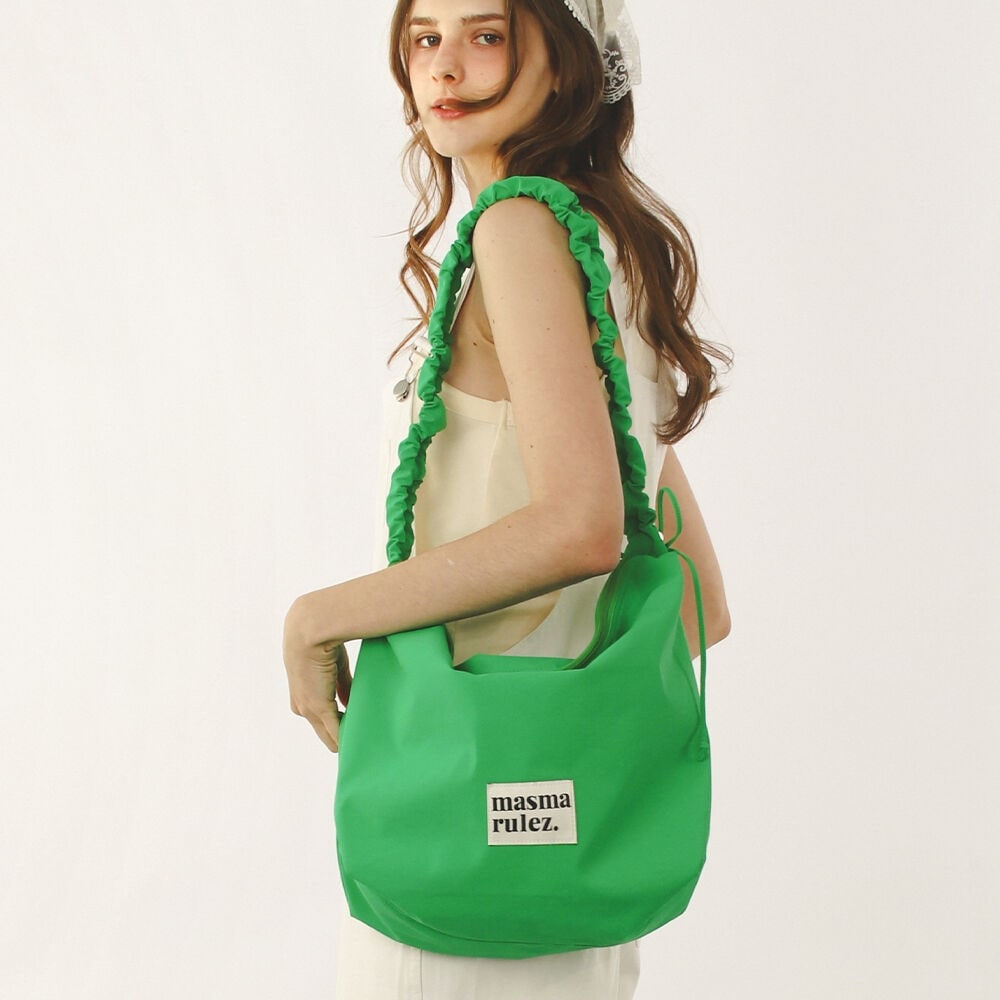 Marmarrules ナイロン 2WAY シャーリングホーボーバッグ_グリーン