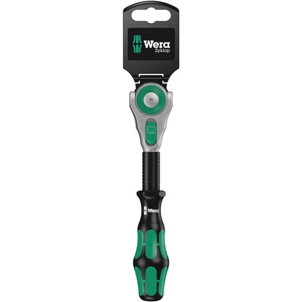 WERA ヴェラ 差込3/8DR Zyklopラチェットハンドル 72ギア 全長199mm 073261 工具 ツール DIY 作業工具 道具