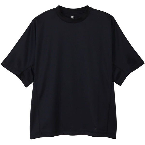 チャンピオン リカバリーウエア C3-CS390 090 SHORT SLEEVE T-SHIRT ブラック L 半袖Tシャツメンズ