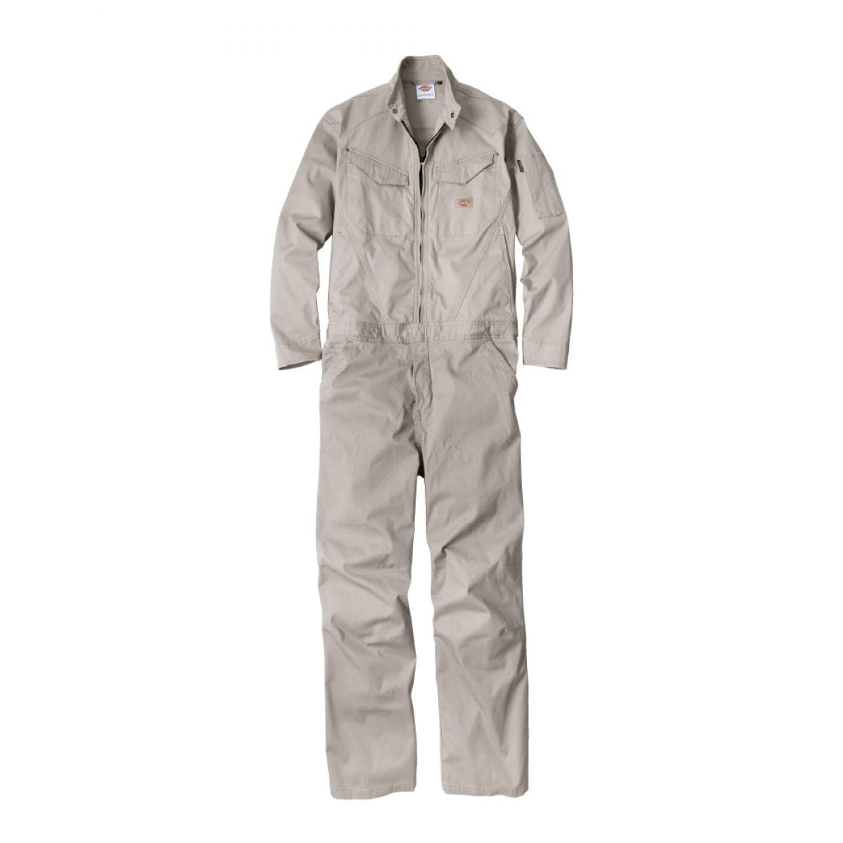 Dickies ヘリンボーンツナギ アッシュ L D-916 ディッキーズ 作業着 作業服 つなぎ 長袖 ストレッチ ツナギ