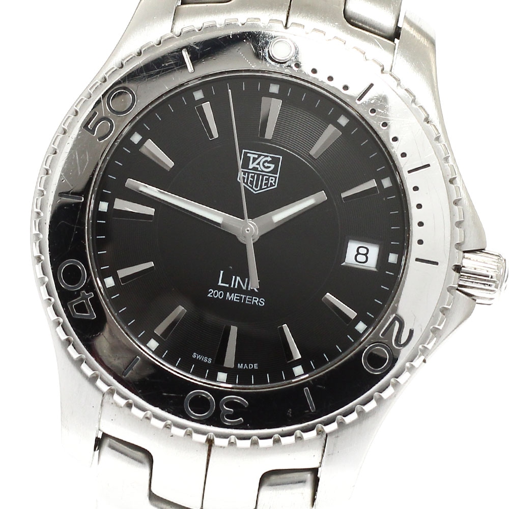 タグホイヤー TAG HEUER WJ1110.BA0570 リンク デイト クォーツ メンズ 保証書付き_938681【中古】