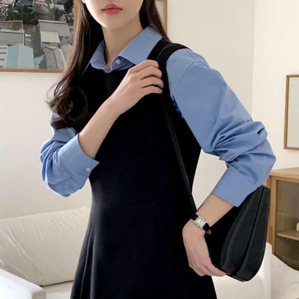 クロップド丈シャツブラウス bs7512