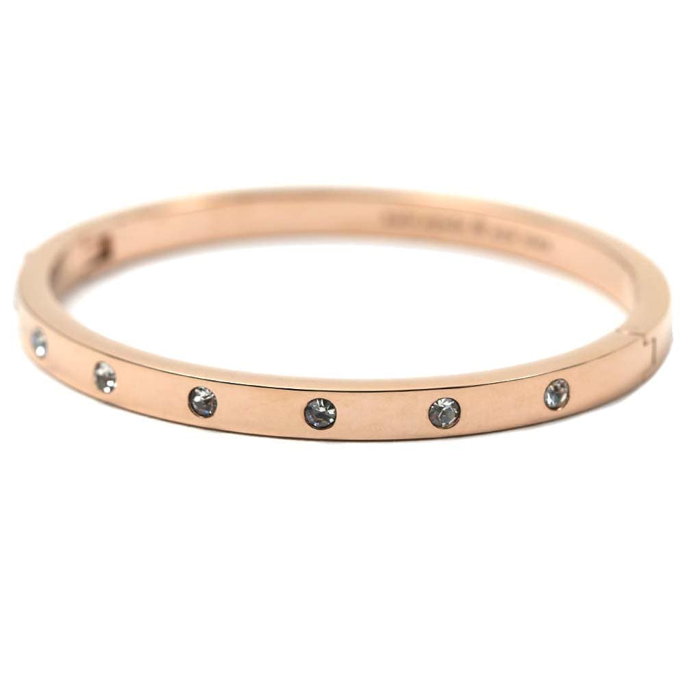 ケイトスペード バングル ブレスレット アクセサリー レディース クリア ローズゴールド Kate Spade WBRUB746-704