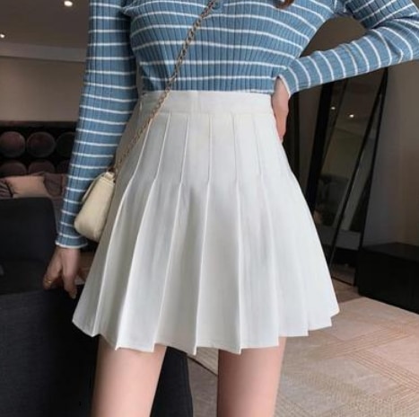 プリーツミニ丈スカート ボトム スカート ミニ丈 定番 プリーツ かわいい ガーリー きれいめ シンプル 大人 上品 おしゃれ かっこいい 大人可愛い 大人女子 こなれ感 キュート 爽やか ナチュラル