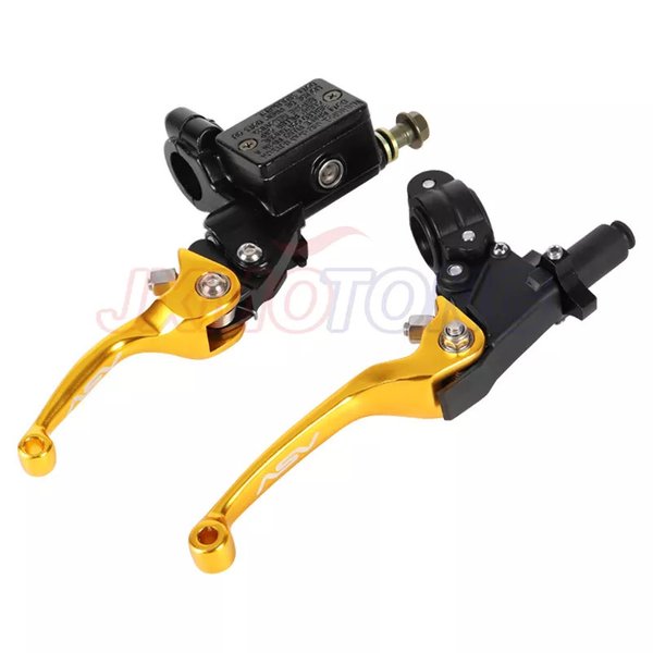 レーシングパーツasvロゴCNC ブレーキレバーasvクラッチレバーフロントポンプ付きCrf klx yzf rmzバイクモペット