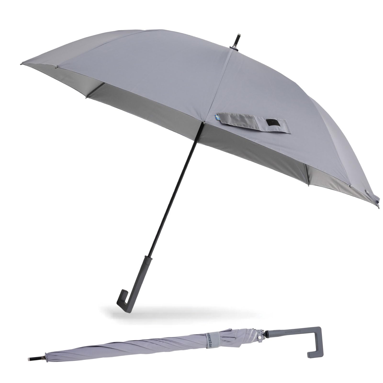 小川(Ogawa) innovator メンズ 日傘 丈夫 大きい ダークグレー 一級遮光 UVカット99% 遮熱 撥水 耐風 65cm 8本骨 まとめやすい 晴雨兼用 スポーツ観戦 イノベーター 1 5,143円