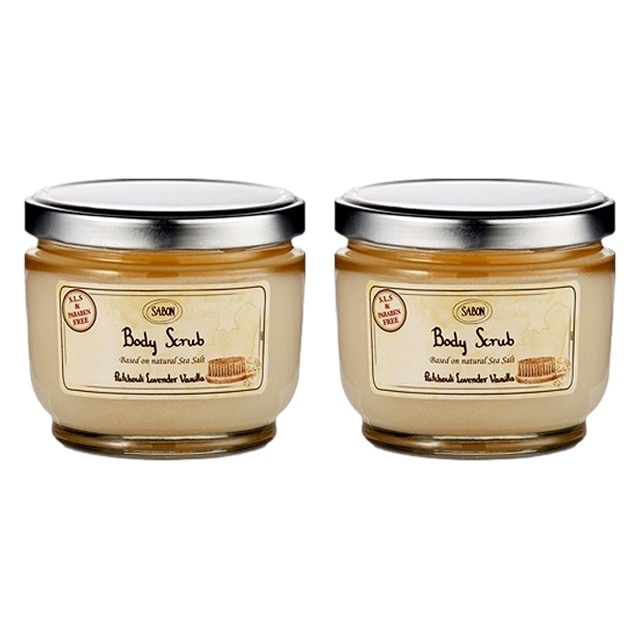 サボン ボディスクラブ 600g x 2 パチュリラベンダーバニラ