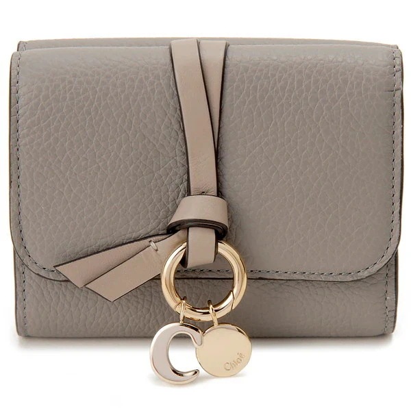 クロエ 三つ折り財布 グレー CHC21WP945 F57 053 ALPHABET SMALL TRI FOLD WALLET CASHMERE GREY 【並行輸入品】
