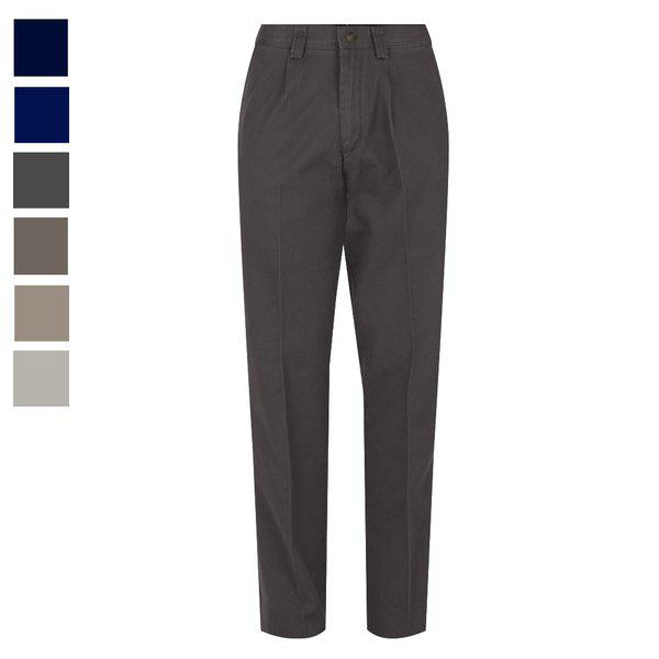 メンズ ワンタック リンクルフリー ストレートフィット コットンパンツ LV-PTA-HW246-グレー