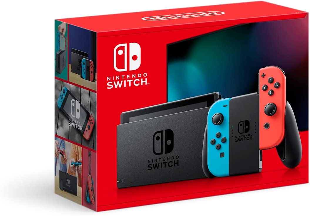 新パッケージ Switch 本体 リニューアル Joy-Con(L) ネオンブルー/(R) ネオンレッド HAD-S-KABAH 量販店舗印あり