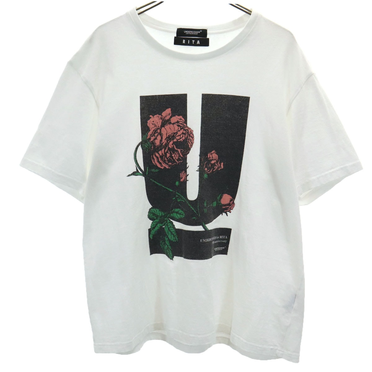 UNDERCOVER JUN TAKAHASHI アンダーカバー ジュンタカハシ RITA リタ コラボ 日本製 半袖 Tシャツ 1 ホワイト メンズ 古着