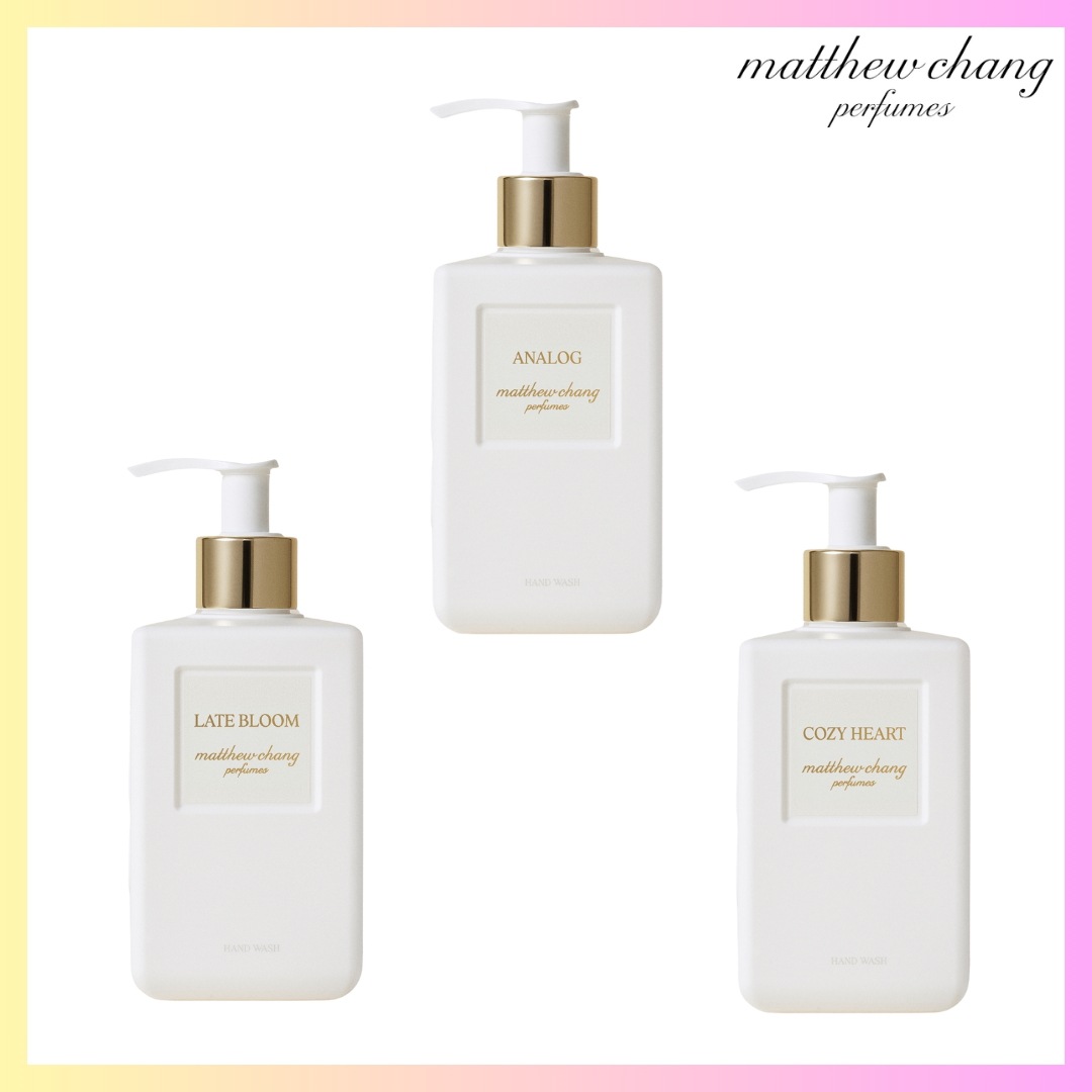 [matthew chang perfumes] HAND WASH 290ml 3種 + FREE OMAKE ハンドウォッシュ ボトル ハンドウォッシュおしゃれ泡液体いい香り 保湿 詰め替え