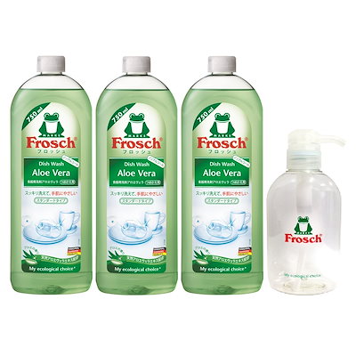 他サイト： フロッシュ 食器用洗剤 アロエヴェラ 750ml×3本 ポンプボトル付の商品画像