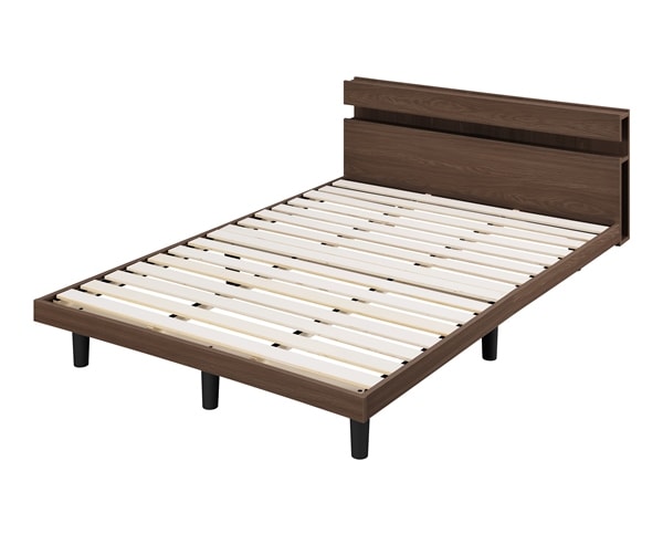 アイリスオーヤマ すのこベッド SNBS-D ウォールナット(ダブル)